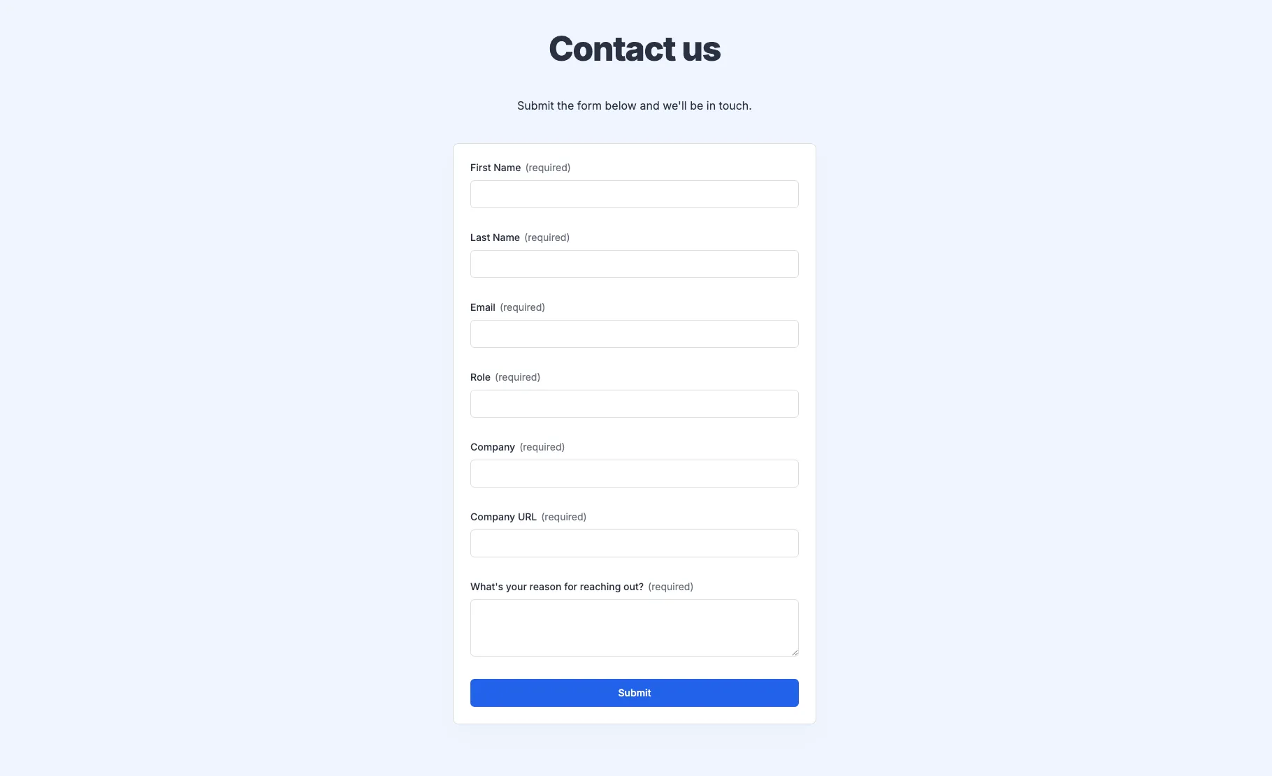 Signup Form