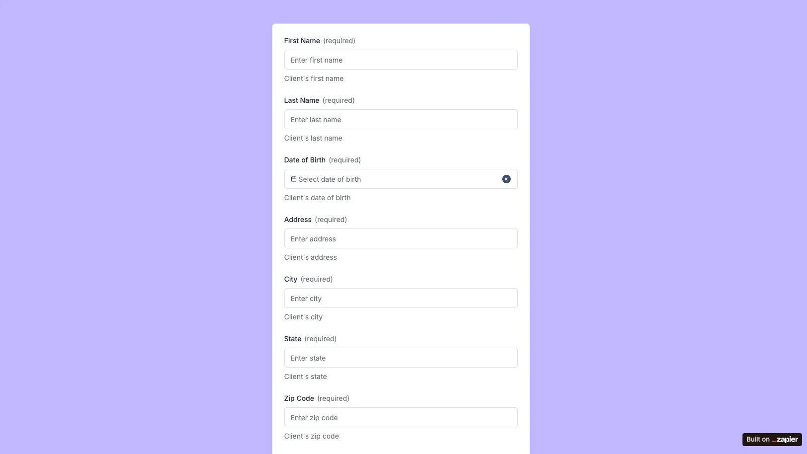 Form Preview