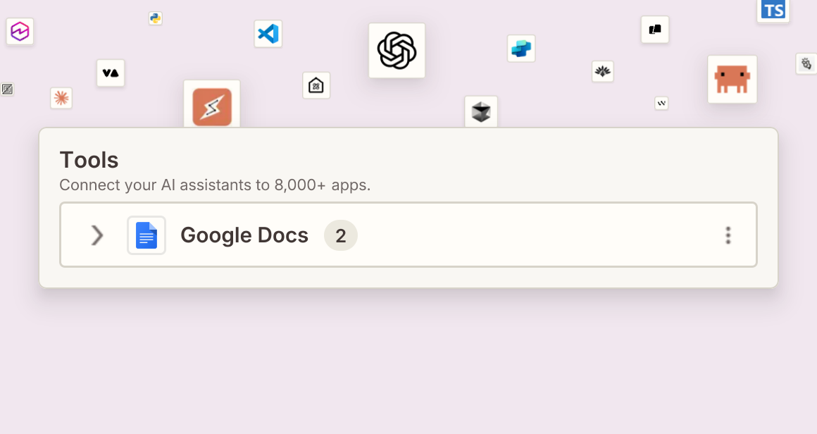 Draft and save long-form content to Google Docs