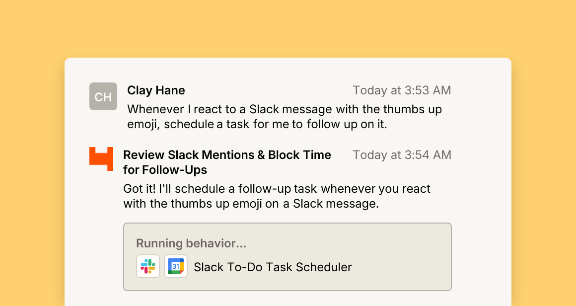 Review Slack Mentions & Block Time for Follow-Ups
