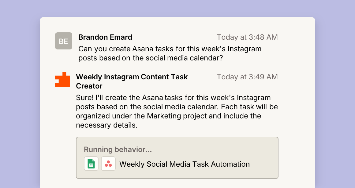Weekly Instagram Content Task Creator